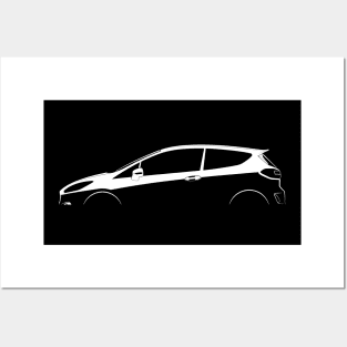 Ford Fiesta ST Mk VII Silhouette Posters and Art